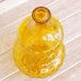 画像4: レトロ　ガラスキャニスター　ひょうたん型ガラス瓶　アンバーイエロー　未使用品(S435)