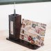 画像8: 木製　温度計付き　ペン＆カードスタンド　森　鳥　キノコ　ユーズド品（店 822）
