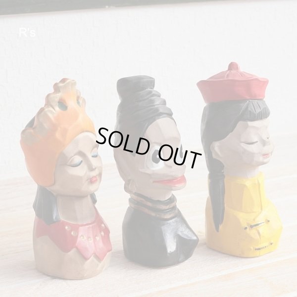 画像6: 大阪万博記念　名古屋銀行　世界民族貯金箱　6体セット　ノベルティー品　ユーズド品（ｋ2160）