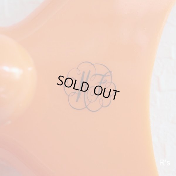 画像6: レトロ　魚型ミラー　壁掛け鏡　オレンジ（箱13　2846）