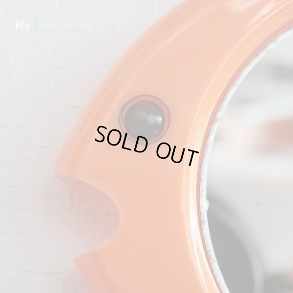 画像2: レトロ　魚型ミラー　壁掛け鏡　オレンジ（箱13　2846）