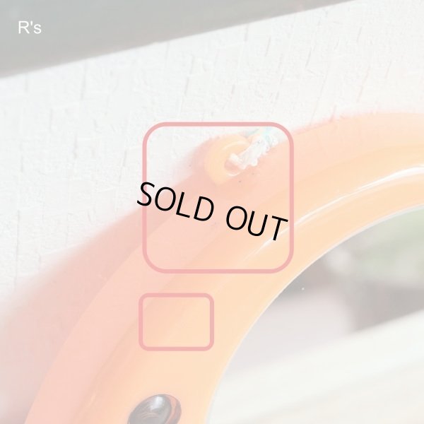 画像3: レトロ　魚型ミラー　壁掛け鏡　オレンジ（箱13　2846）