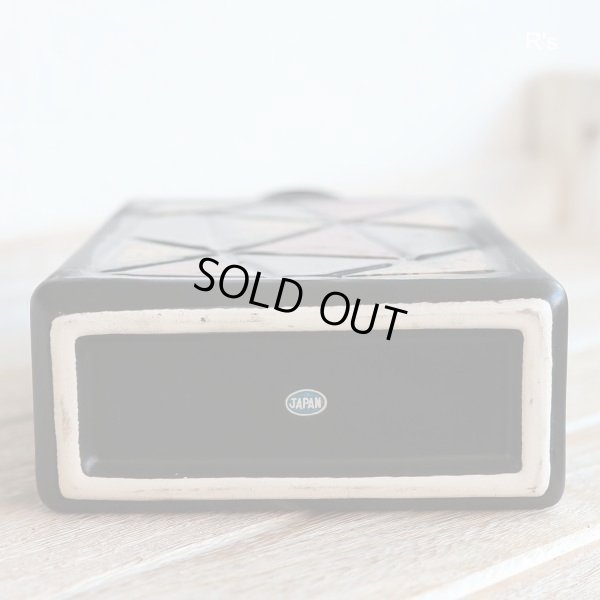 画像8: レトロ　陶器製　角型　フラワーベース　モザイク　ユーズド品（店2189）