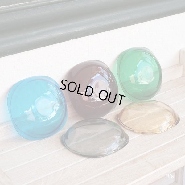 画像4: HOYA　GLASS　ホヤグラス　12ｃｍプレート　5色セット　ユーズド品 （セ2373）