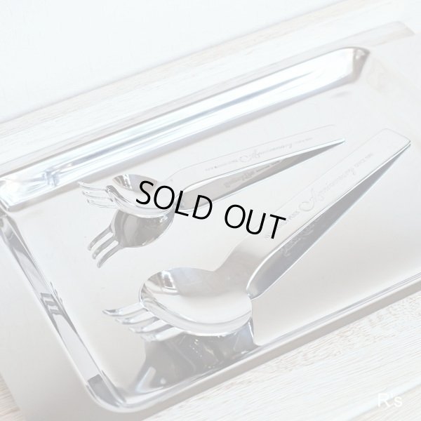 画像3: スガキヤ　オリジナル　新ラーメンフォーク　大小2本セット　Anniversary　NEW　RAMEN　FORK　未使用品（K6023）