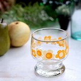 Sasaki　Glass　佐々木硝子　グランプラス　オールド　ロックグラス　花柄　未使用品（シ6040）