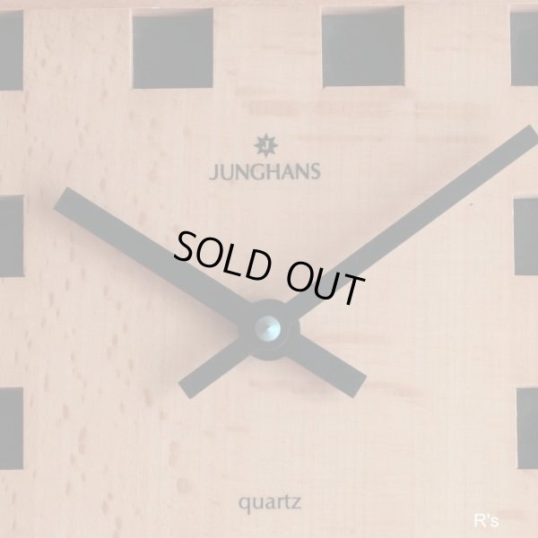 画像2: ドイツ　JUNGHANS　ユンハンス　掛け時計　スクエア　ウォールクロック　ウッドフェイス　ユーズド品