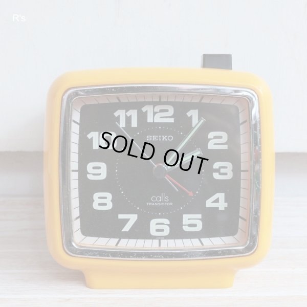 画像2: SEIKO　セイコー　置き時計　calls　イエロー　ユーズド品（店6052）