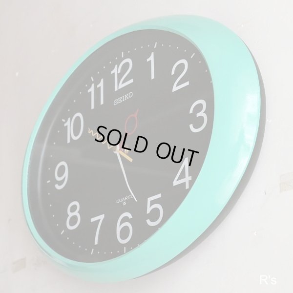 画像3: SEIKO　セイコー　オーバル　ウォールクロック　レトロポップ　エメラルドグリーン　カスタムメイド（店6048）