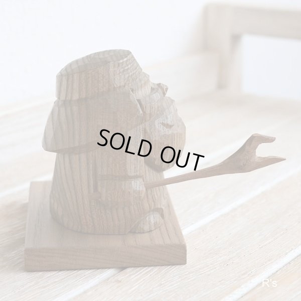 画像4: 北海道民芸　アイヌこけし　ニポポ人形　鮭取り　ユーズド品