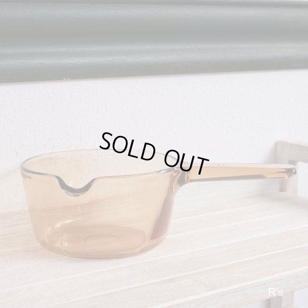 画像3: U.S.A.　VISION　コーニング　ミルクパン　16ｃｍ　ガラス片手鍋　アンバー　未使用品（MM 6095）