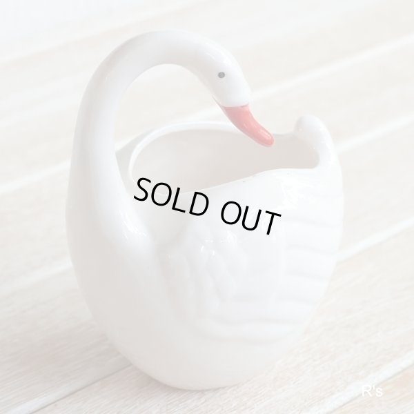 画像3: レトロ　白鳥型　フルーツピック立て　フルーツピック5本付き　未使用品 (q 6099)