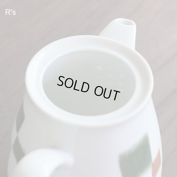 画像4: ノリタケ　レトロ　急須　ポット　グリーン　未使用品 (p 6107)