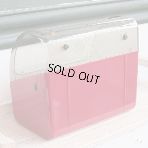 画像13: リッチェル　Mycabin　シルバーマイキャビン　27浅　花柄シール付きフードケース　レッド　未使用品（店 6109）