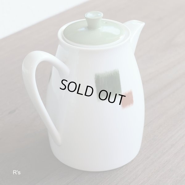 画像3: ノリタケ　レトロ　急須　ポット　グリーン　未使用品 (p 6107)