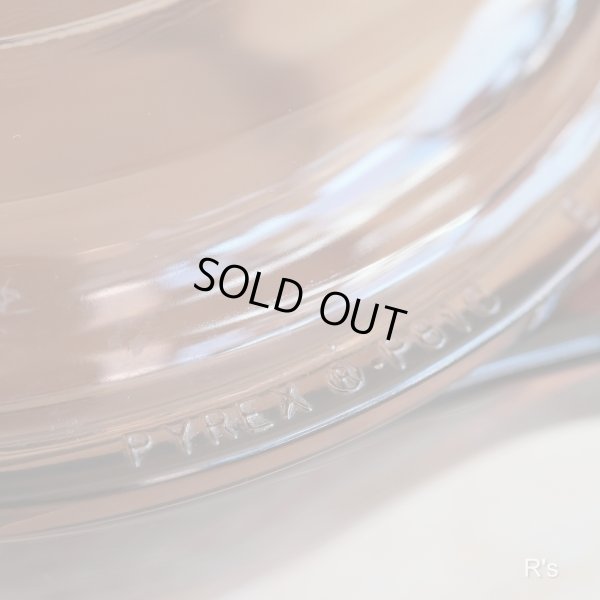 画像3: U.S.A.　VISION　コーニング　PYREX　ガラス片手浅鍋　アンバー　0.5L　ユーズド品(5A 6152)