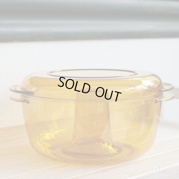 画像2: タッパーウェア　ウェーブ2000　丸型　大　アンバー　電子レンジ調理器　未使用品 (6A 5950)