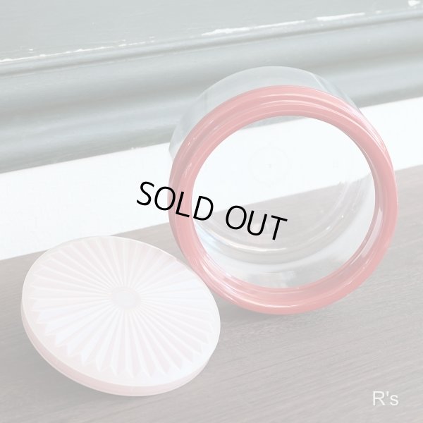 画像3: タッパーウェア　デコレータージャー＃3　丸型密閉保存容器　クランベリー　ユーズド品