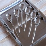 LUCKYWOOD　ラッキーウッド　18-12ステンレス　ティースプーン　6本セット　未使用品