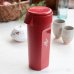 画像1: タッパーウェア　マイキャニスター（大）　筒型　密閉保存容器　レッド　980ｍｌ　未使用品 (1)