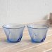 画像8: Sasaki　Glass　佐々木硝子　ガラスボウル　大小セット　ブルー　未使用品