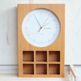 シチズン　atimont　アティモント　木製　棚付きウォールクロック　インテリア時計　ユーズド品