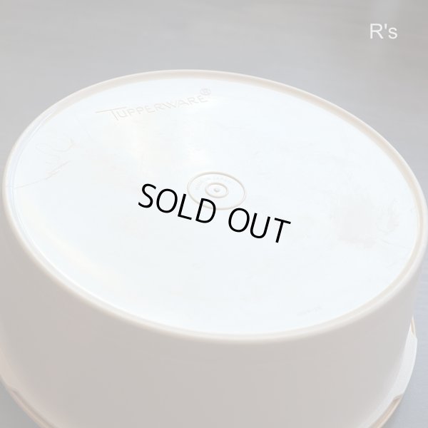 画像7: タッパーウェア　ジュビリー　クッキーケース　丸平型保存容器　イエロー　柄付き　未使用品（UU2980）