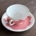 画像4: WAKO　カップ＆ソーサー　ピンク　花柄　未使用品