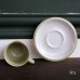 画像4: ノリタケ　FOLKSTONE　GENUINE　ストーンウェア　コーヒーカップ＆ソーサー　グリーン　未使用品 (4)