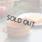 ノリタケ　NT　ストーンウェア　持ち手付き　スープボウル　大　ブラウン　ユーズド品（８A4186）