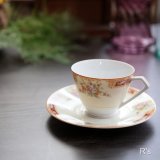 ノリタケ　カップ＆ソーサー　花柄　未使用品 　アンティーク（5A 6295）