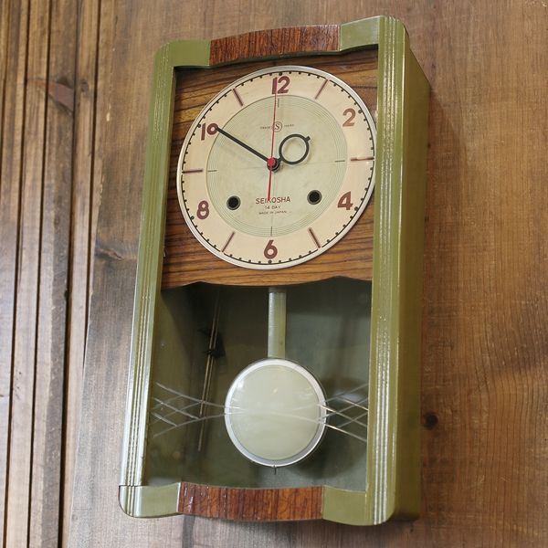 SEIKO SHA精工舎振り子時計ゼンマイ掛け時計柱時計ボンボン時計昭和