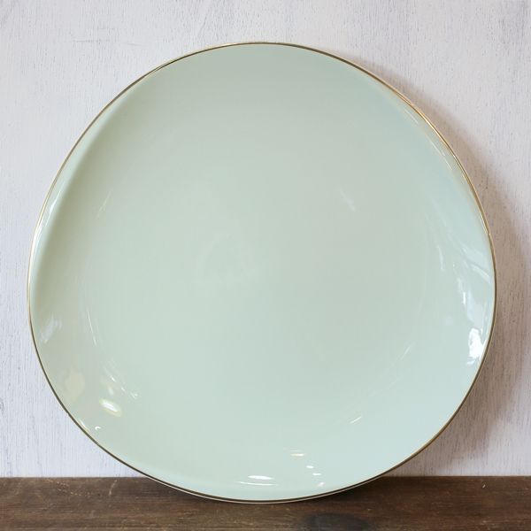 Toyotoki 東洋陶器 大皿 26cmプレート グリーン 若草色 未使用品（テ2521） - リユースショップ R's