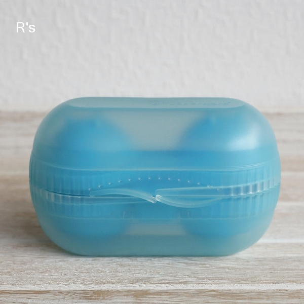 タッパーウェア ツインエッグケース 卵ケース 2個用 ブルー 未使用品（ナ5055） - リユースショップ R's