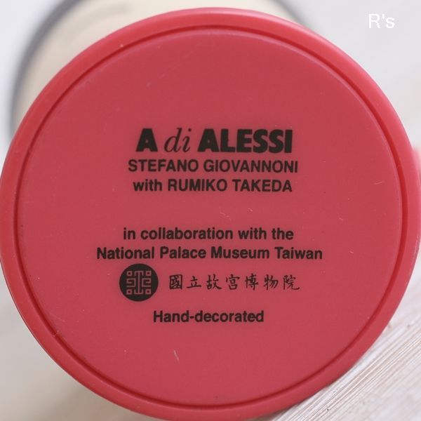 イタリア ALESSI アレッシィ Mr.Chin エッグカップ 赤 ソルトキャニスター＆スプーン付き 未使用品 説明書付き（シ5113