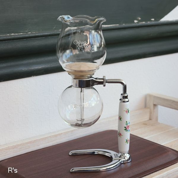 Hario ハリオ Oshare Syphon コーヒーサイフォン BCA-2 HCA-2 花柄 ユーズド品（冷2000） - リユース