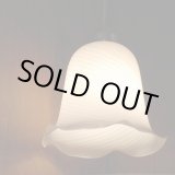 画像: レトロ　ペンダントライト/吊り下げ照明　チューリップ　白　ユーズド品