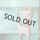 画像: ナショナル　くらしの泉会　木彫　ネコ　ユーズド品