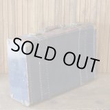 画像: 古いトランク　紺色　ユーズド品