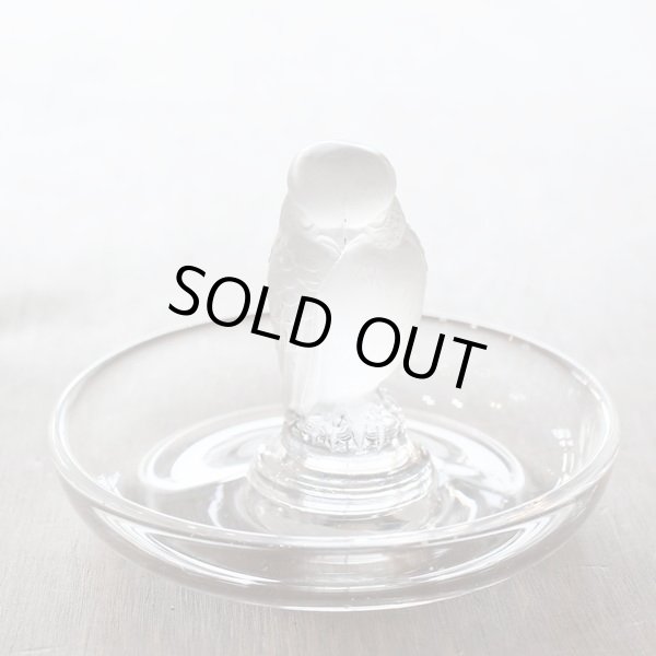 画像2: フランス　ラリック　ガラス　リングトレイ　鳥（タカ）　ユーズド品（ホ2323）