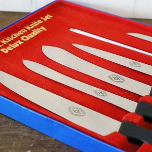 画像: スミカワ　6ピースキッチンナイフセット　デラックスクオリティー　箱付き　未使用品(せ2344）