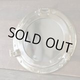 画像: 船舶用丸窓枠ミラー　真鍮製　ユーズド品