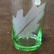 画像4: ササキグラス　佐々木硝子　グリーン　葉柄　グラス/タンブラー5客セット　未使用品（ k 2440）