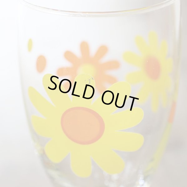 画像7: BYRON　ゴブレット/グラス　レトロ花柄　デイジー　未使用品（ヲ2535）