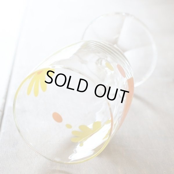 画像4: BYRON　ゴブレット/グラス　レトロ花柄　デイジー　未使用品（ヲ2535）