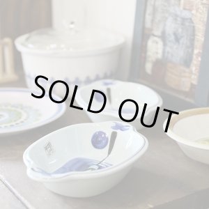 栄木正敏デザイン グラタン皿 深皿 ブルー 未使用品（ト2607