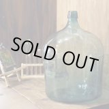 画像: レトロ　硫酸瓶/ガラス瓶　グリーン　ユーズド品