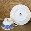 画像6: NARUMI　鳴海製陶　Fine China　ティーカップ＆ソーサー　レトロ　ブルー花柄　未使用品（箱2　2748）