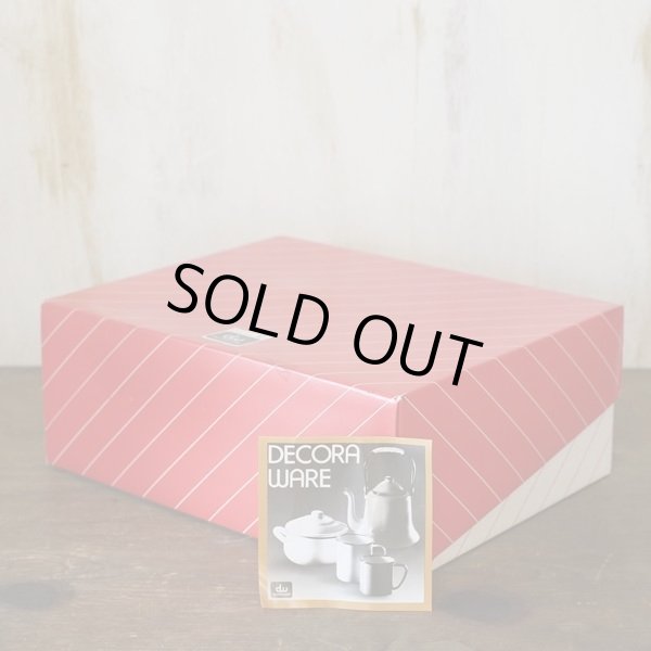 画像15: ｄｗ　デコラウェア　ポット＆カップ＆スプーン　ペアセット　赤　未使用品　箱付き（サ2757）