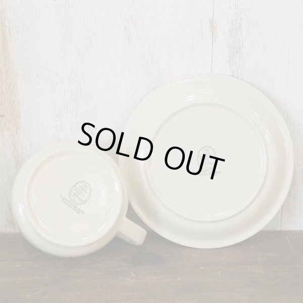 画像5: Wallace Heritage　ソースポット/グレイビーボート　サンドベージュ　受け皿付き　未使用品（む2821）